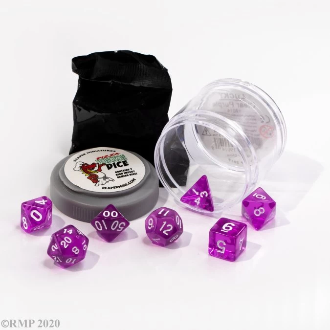 Pizza Dungeon Lucky Dice: Clear Purple 3 Pizza Dungeon Lucky Dice: Clear Purple