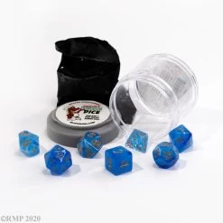 Pizza Dungeon Lucky Dice: Gem Blue
