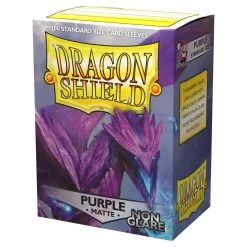 Dragon Shield Sleeves: Non-Glare Matte - Purple (100)