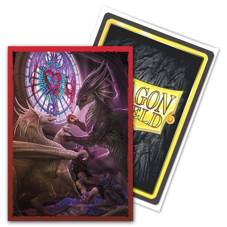 Dragon Shield Sleeves: Brushed Art - Valentine Dragons 2022 (100) 4 Dragon Shield Sleeves: Brushed Art - Valentine Dragons 2022 (100) - Image 2
