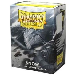 Dragon Shield Sleeves: Dual Matte - Snow (100)