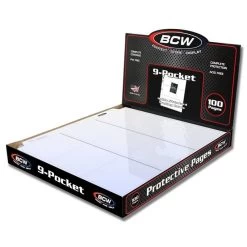BCW Pro 9-Pocket Card Page (100)