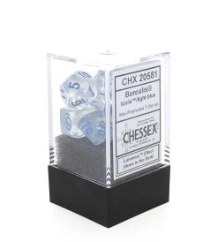 7-set Cube Mini Borealis Luminary Icicle With Light Blue