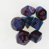 Chessex: Mini Dice Gemini Black-Starlight With Red -Toy Game Store CHX20658