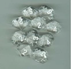 Translucent Poly D10 Clear/White (10)