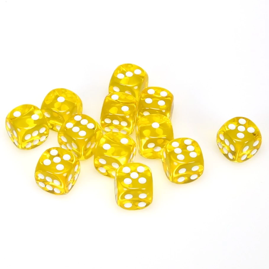 Translucent: 16mm D6 Yellow (12) 3 Translucent: 16mm D6 Yellow (12)