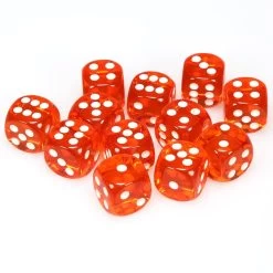 Translucent: 16mm D6 Orange (12)