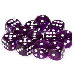 Translucent: 16mm D6 Purple (12)