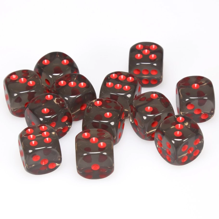 Translucent: 16mm D6 Smoke/Red (12) 3 Translucent: 16mm D6 Smoke/Red (12)