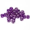 Translucent: 12mm D6 Purple/White (36) -Toy Game Store CHX23807