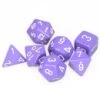Opaque: Poly Set Purple With White (7) 2 Opaque: Poly Set Purple With White (7) -Toy Game Store CHX25407