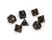 Opaque: Poly Set Black With Gold (7) 3 Opaque: Poly Set Black With Gold (7)