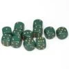 Opaque 16mm D6 Dusty Green/Copper (12) 1 Opaque 16mm D6 Dusty Green/Copper (12) -Toy Game Store CHX25615