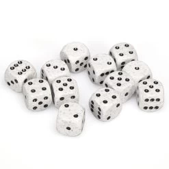 Speckled: 16mm Pip D6 Arctic (12)