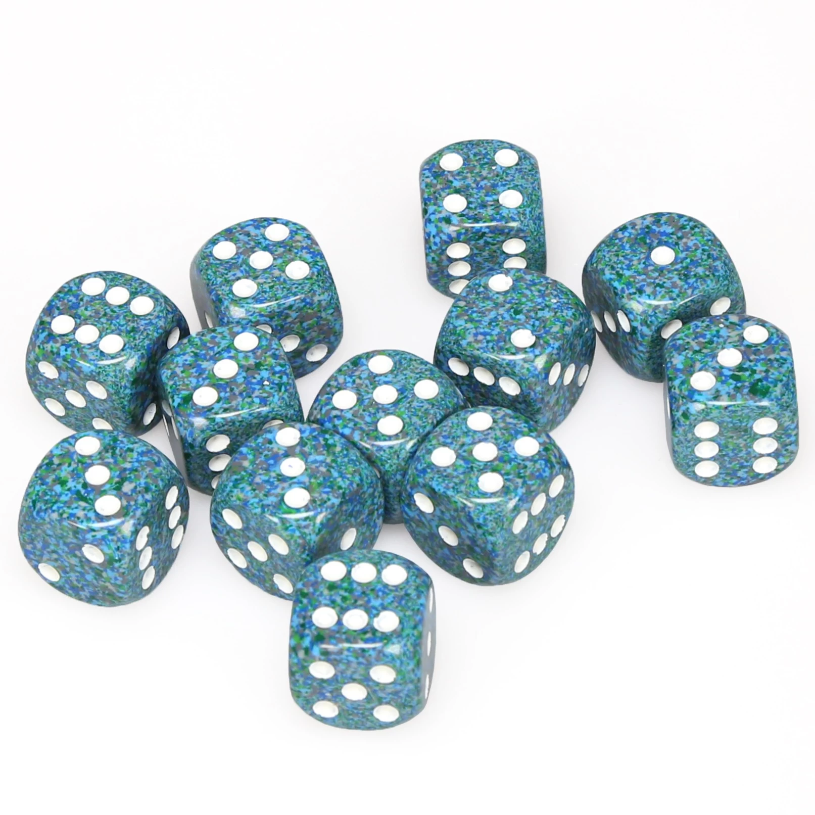 Speckled: 16mm D6 Sea (12) 3 Speckled: 16mm D6 Sea (12)