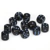 Speckled 16mm D6 Blue Stars (12) -Toy Game Store CHX25738