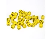 Opaque 12mm D6 Yellow/black