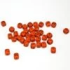 Opaque: 12mm D6 Orange With Black (36) -Toy Game Store CHX25803