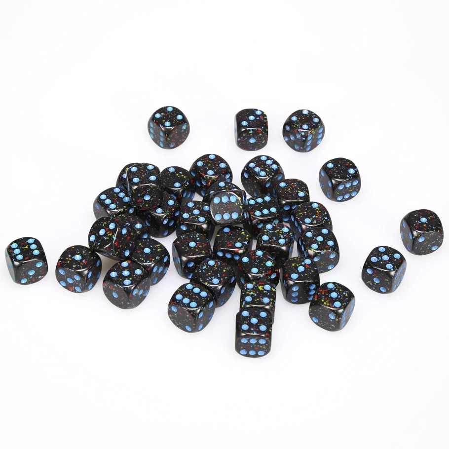 Speckled 12mm D6 Blue Stars (36) 3 Speckled 12mm D6 Blue Stars (36)