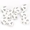 Opaque Poly D10 White/Black (10) 1 Opaque Poly D10 White/Black (10) -Toy Game Store CHX26201