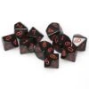 Opaque Poly D10 Black/Red (10) -Toy Game Store CHX26218