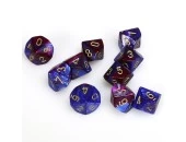 Gemini 2 Poly D10 Blue Purple With Golden (10)