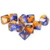 Gemini Poly D10 Blue Orange With White (10) -Toy Game Store CHX26252