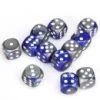 Gemini 16mm D6 Blue Silver/White (12) -Toy Game Store CHX26623