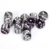 Gemini 2 16mm D6 Purple Steel With White (12) -Toy Game Store CHX26632