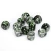Gemini 16mm D6 Black-Grey W/ Green (12) 2 Gemini 16mm D6 Black-Grey W/ Green (12) -Toy Game Store CHX26645