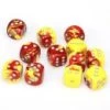 Gemini 16mm D6 Red-Yellow W/ Silver (12) -Toy Game Store CHX26650