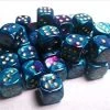 Gemini 12mm D6 Purple-Teal W/ Gold (36) -Toy Game Store CHX26849