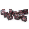 Velvet Poly D10 Black/Red (10) -Toy Game Store CHX27278