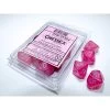 Borealis D10: Luminary Pink/Silver Numbers (10) -Toy Game Store CHX27384