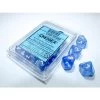 Borealis D10: Luminary Sky Blue/White Numbers (10) 1 Borealis D10: Luminary Sky Blue/White Numbers (10) -Toy Game Store CHX27386