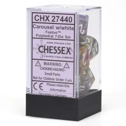 Carousel/white Festive Poly