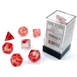7-set Cube Luminary Nebula Red With Silver
