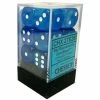 Borealis 16mm D6 Sky Blue/White Block (12) -Toy Game Store CHX27626