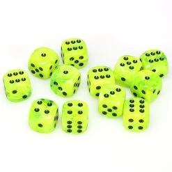 Vortex 16mm D6 Bright Green/Black (12) -Toy Game Store CHX27630a