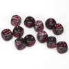 Velvet 16mm D6 Black/Red Block (12) -Toy Game Store CHX27678