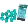 Borealis Luminary 16mm D6 Teal/Gold (12) -Toy Game Store CHX27785