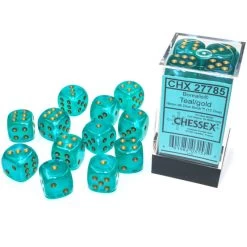Borealis Luminary 16mm D6 Teal/Gold (12)