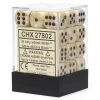 Marble 12mm D6 Ivory/Black (36) -Toy Game Store CHX27802