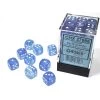 Borealis Luminary 12mm D6 Sky Blue/White (36) -Toy Game Store CHX27986
