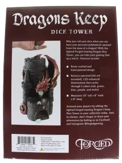 Dragons Keep Dice Tower - Red Dragon -Toy Game Store DKP TWR SF 310 REDa