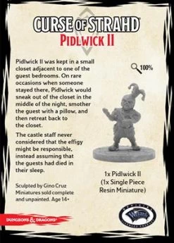 Dungeons & Dragons: Curse Of Strahd - Pidlwick II -Toy Game Store GF971132b