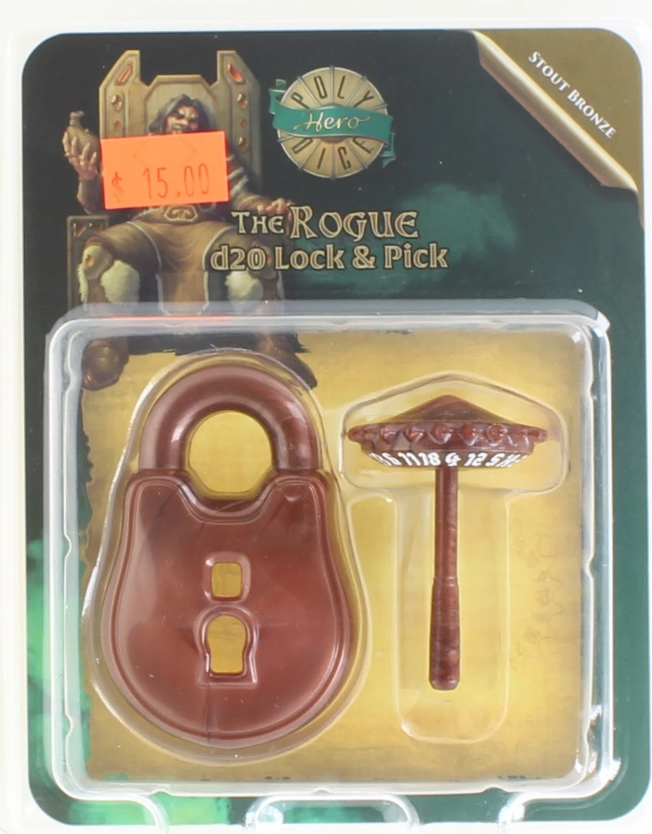 The Rogue: Lock And Pick D20 - Bronze 3 The Rogue: Lock And Pick D20 - Bronze