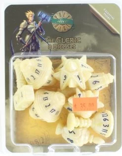 The Cleric: 8 Dice Set - Celestial Ivory