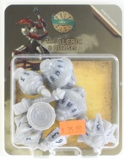 The Cleric: 8 Dice Set - Spirited Steel