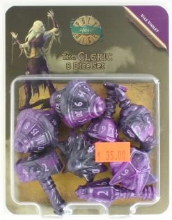 The Cleric: 8 Dice Set - Vile Violet
